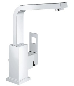 Vysoká umyvadlová baterie Grohe Eurocube s výpustí chrom 23135000